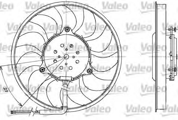 VALEO 698611 Fan, radiator